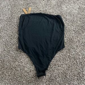 SKIMS Black Strapless Bodysuit